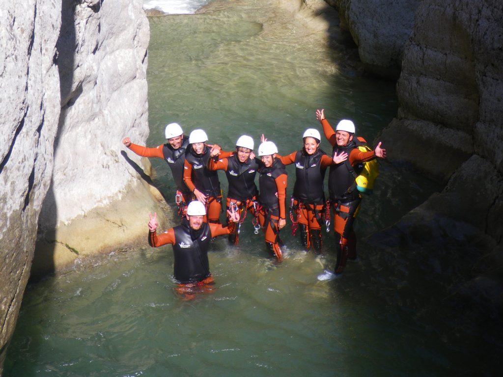 Canyon de Saint Auban groupe