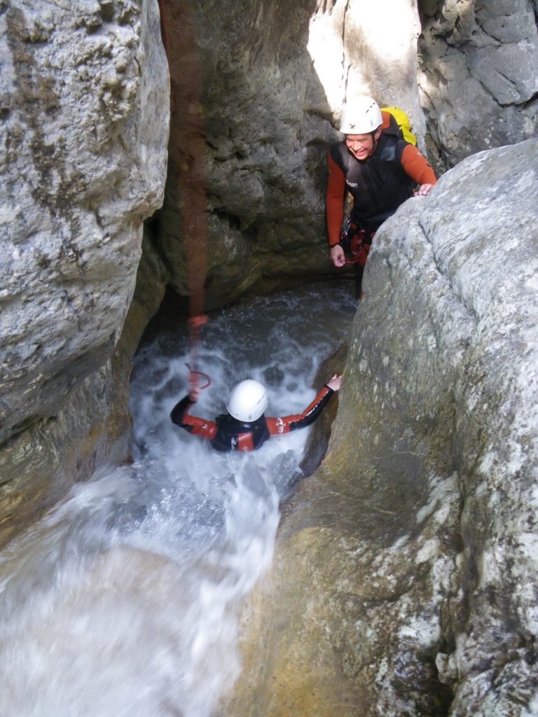 Canyon Balène canyoning escalade aventure vertigo verdon